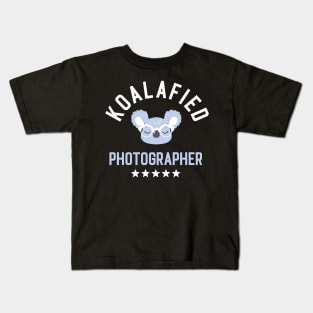 Koalafied Photographer - Funny Gift Idea for Photographers Kids T-Shirt